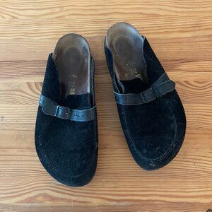 Suede Birkenstock Clog 39 Narrow
